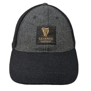 Guinness St. James Gate Strapback Hat Black One Size Herringbone Outdoor